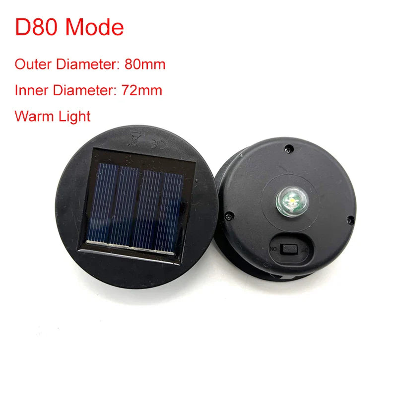 LumiDeck Solar-Deck Light String | Waterproof & Light Controlled | For Glass Decor & Garden Lighting