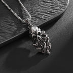 Gothic Skull Octopus Tentacle Necklace