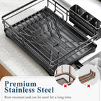 Dish Drying Rack with Drainboard & Large Cutlery Holder – Nova