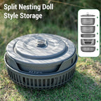 Portable Outdoor Cookware Set – Lightweight Camping Cooking Gear with Windshield