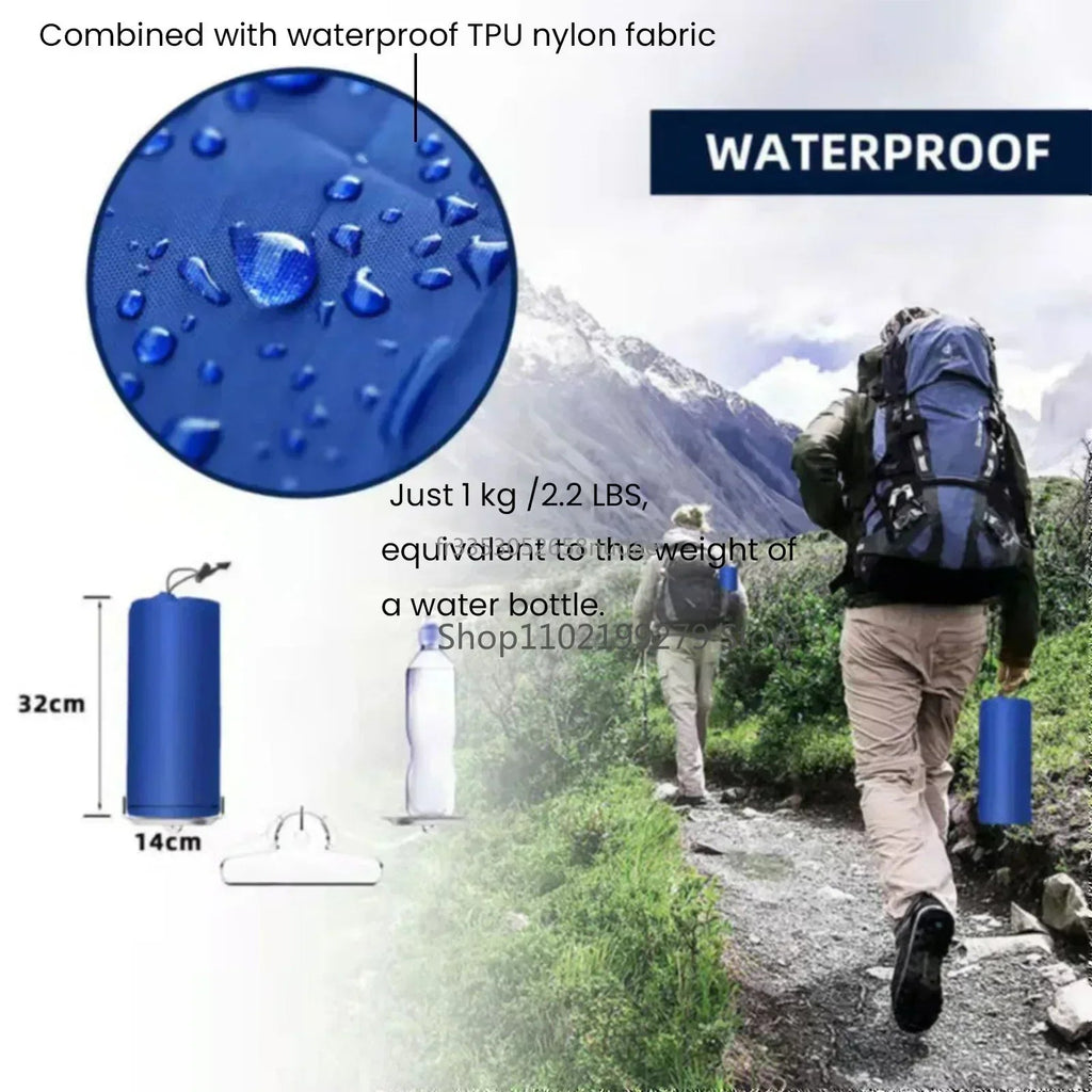 TrekBreeze Camping Sleeping Pad Self-Inflating | 12 cm Thick | With Foot Pump & Connectable | Ultralight & Waterproof