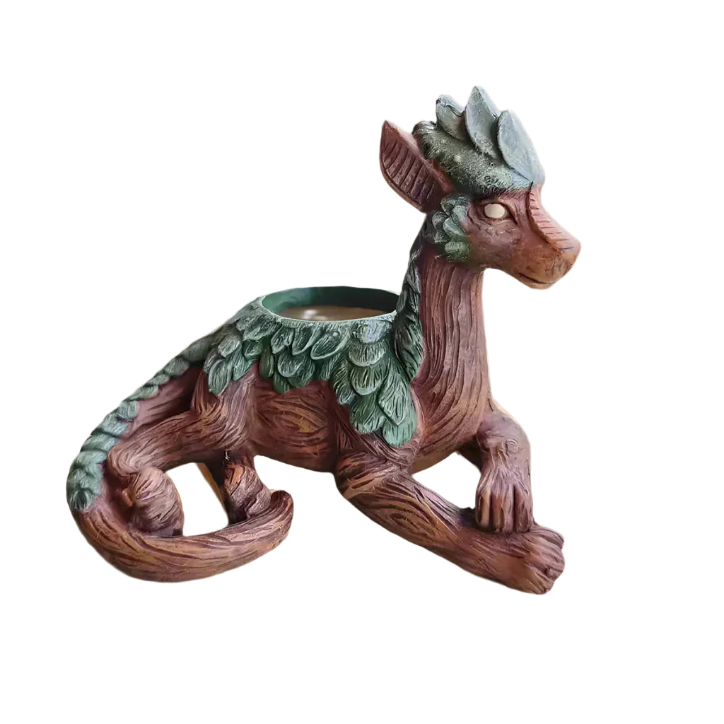 WhimsiDragon Succulent Plant Box with Playful Fantasy Design