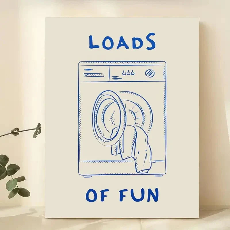 Loads of Fun Laundry Room Wall Art