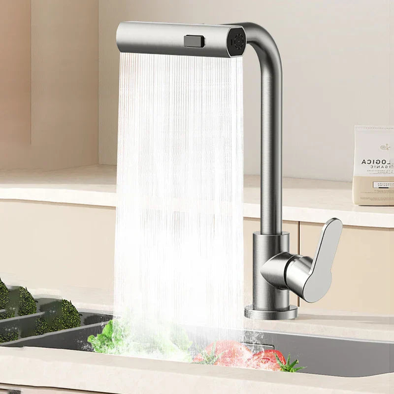 Stylish Waterfall Kitchen Faucet Elegant Functionality