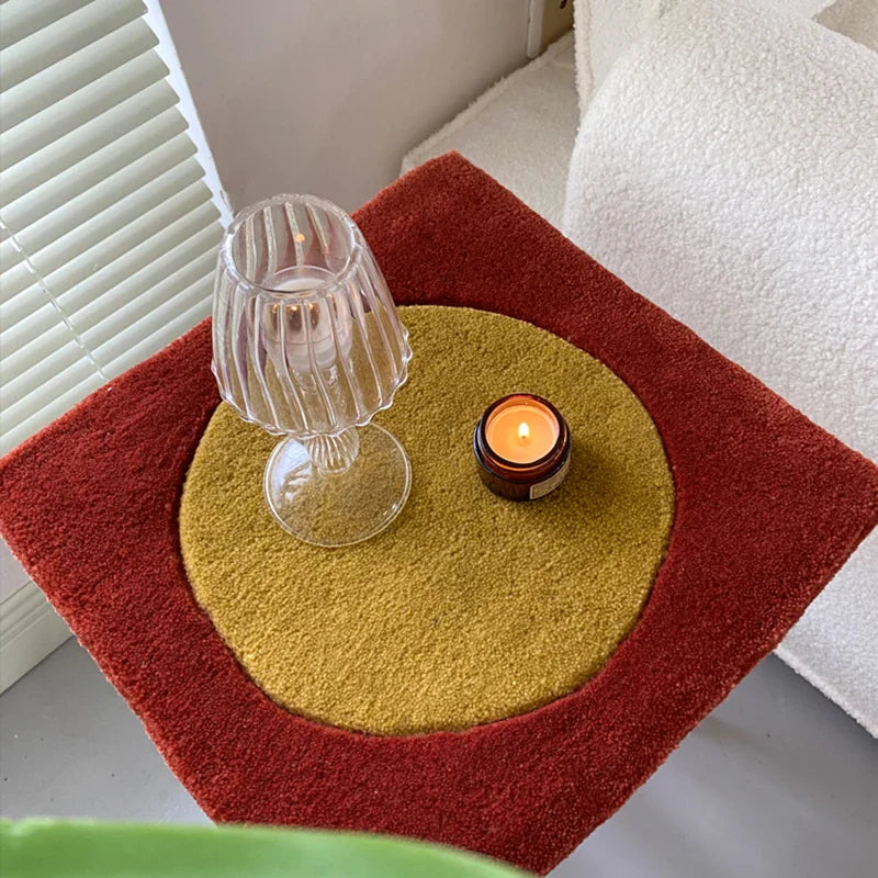 Dot in Square Block Rug