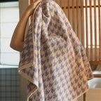 HoundLuxe Vintage Houndstooth Cotton Face Cloth