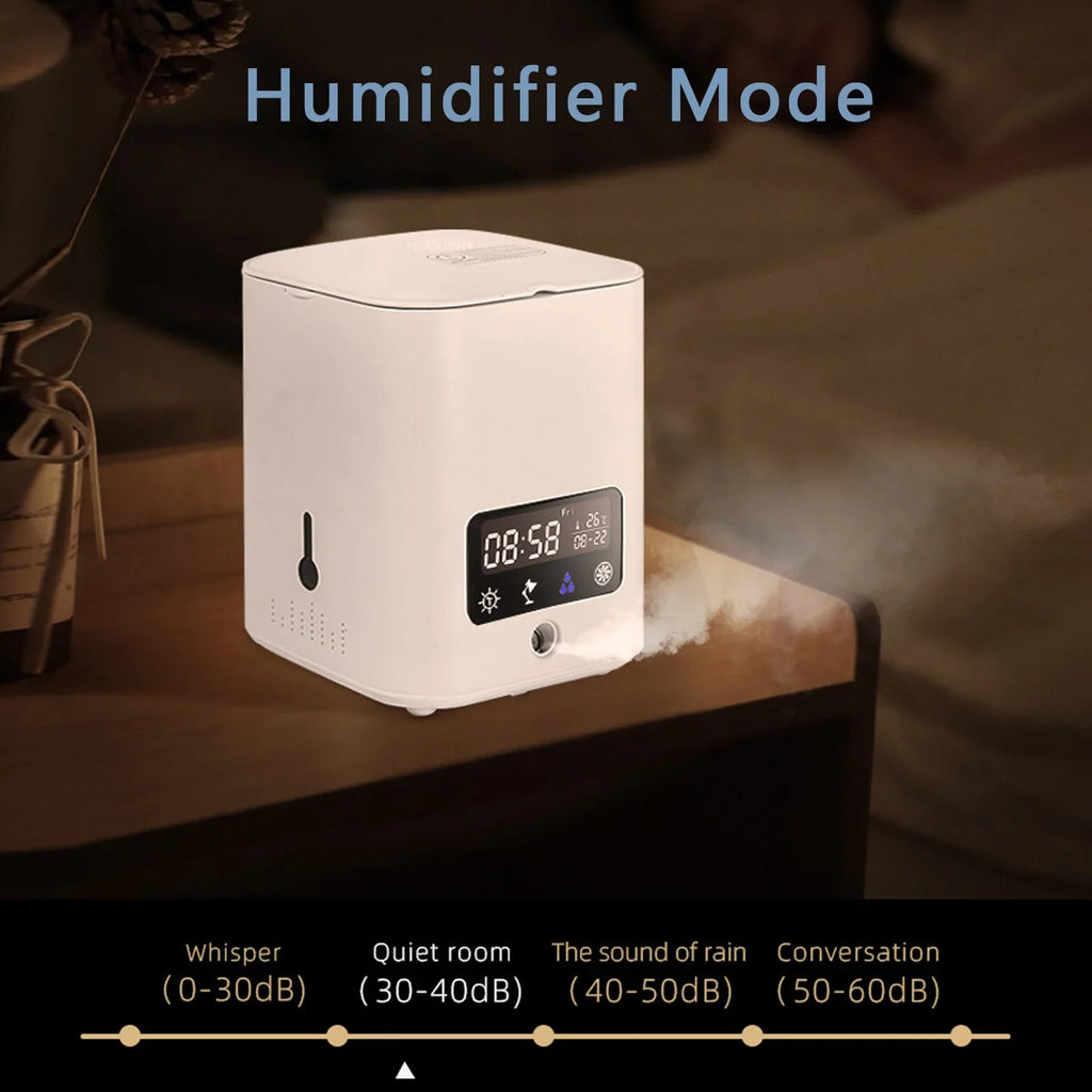 Multifunctional smart hydroponic plant pot with calendar, diffuser and desk lamp