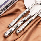 Premium Stainless Steel Cutlery Set – 304 Mirror Finish Silverware for Everyday & Formal Dining