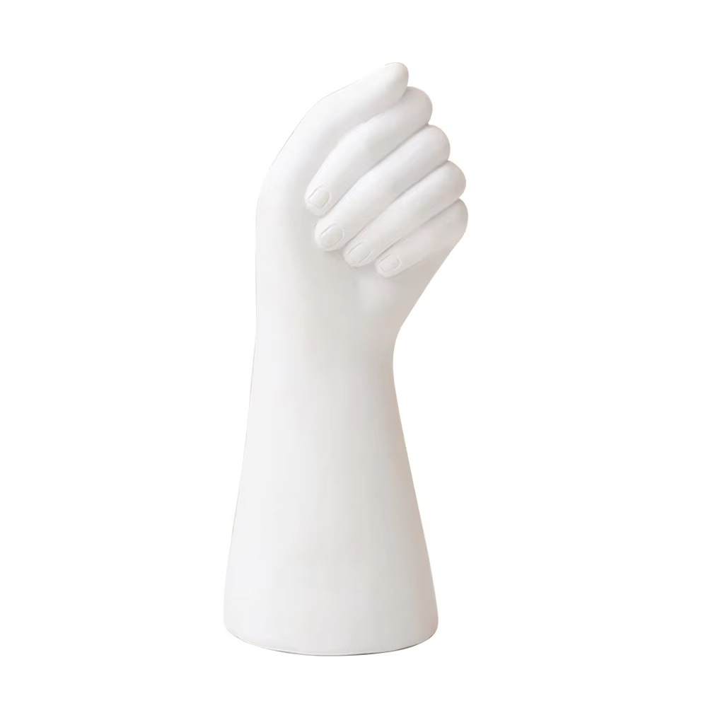 Nordic Style Golden Hand Ceramic Vase - Modern Decorative Centerpiece for Home & Office