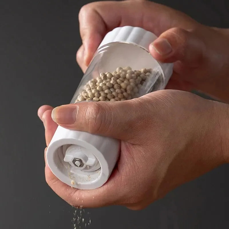 Designer Pepper Mill with Transparent Body