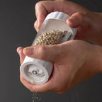 Designer Pepper Mill with Transparent Body