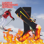 Heated Socks Thermavolt | 3 Heat Levels | With Powerbank | Winter Warm Socks Unisex for Outdoor & Travel