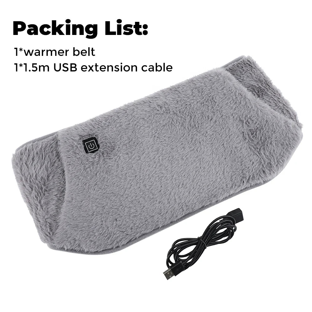 ThermaBelt Pro | Electric Heating Belt with Graphene Technology | 3-Stage Temperature Control | Hand & Waist Warmer made of Crystal Velvet | USB Powered