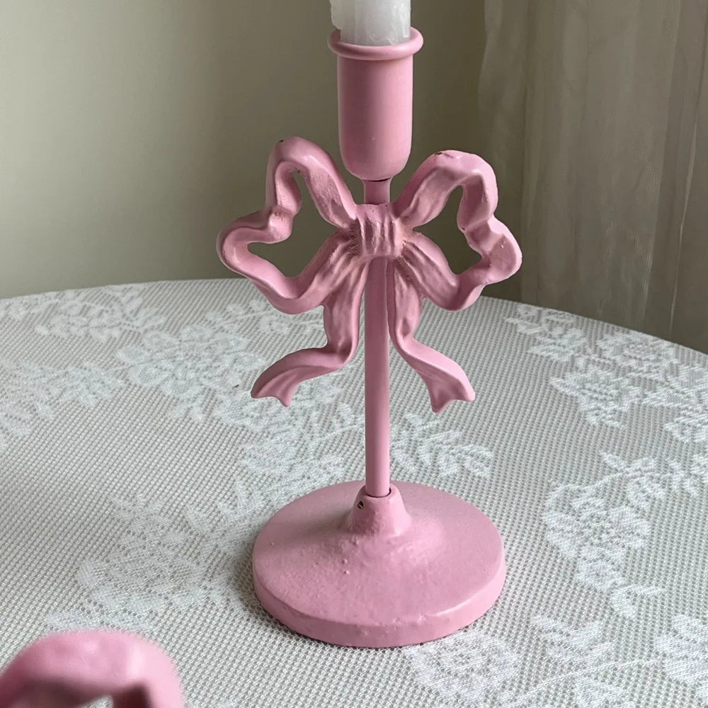 French Wrought Iron Candle Holder