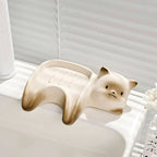 Lazy Cat Ceramic Soap Holder