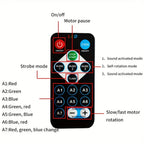 360-Degree Rotating USB Galaxy Projector with Music Sync