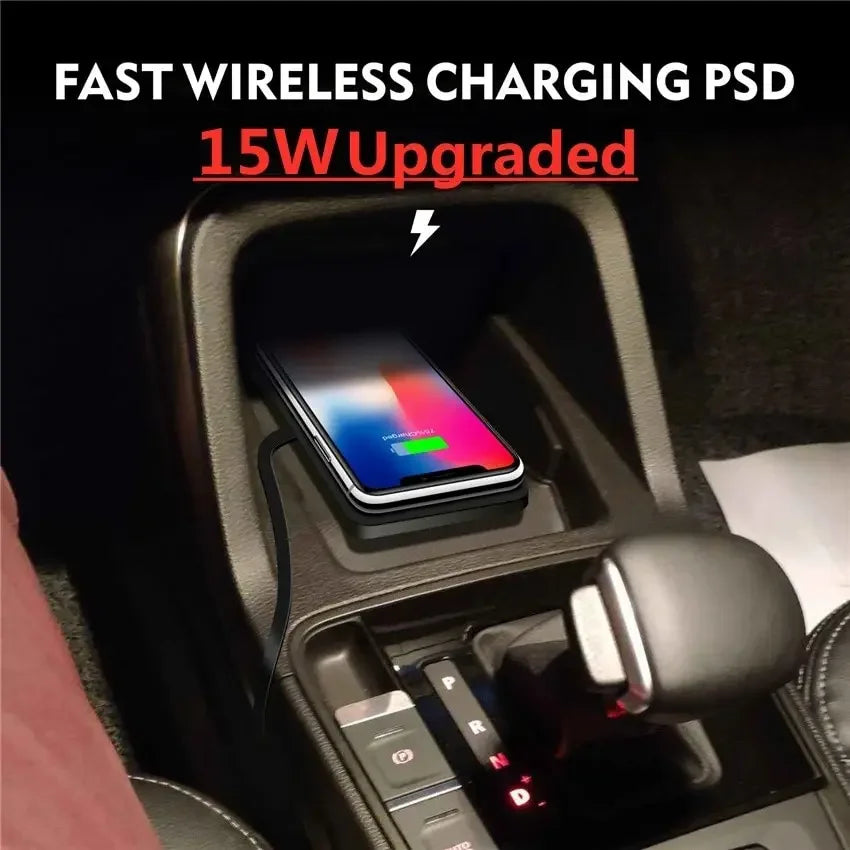 Enervia Wireless Charging Pad | 15W Fast Charging | Non-Slip & Ultra-Slim | For Car & Home