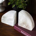 Onyxa White Onyx Bookend | Elegant Design | 1-piece | Luxurious Decor & Functionality