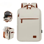 Travel backpack with laptop compartment and USB port for everyday & business trips