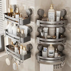 AquaGrip – Luxury Suction Cup Bath Shelf without Drilling