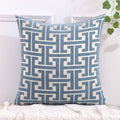 Striped cushion cover in country house style – Decorative sofa cover for living room and couch