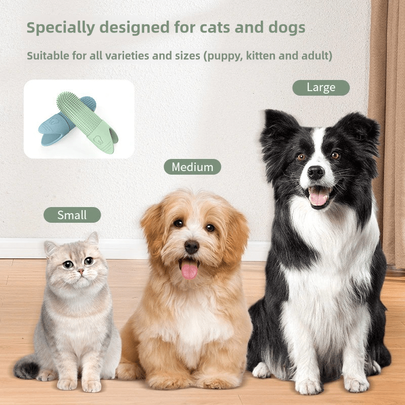360° Finger Toothbrush for Dogs & Cats