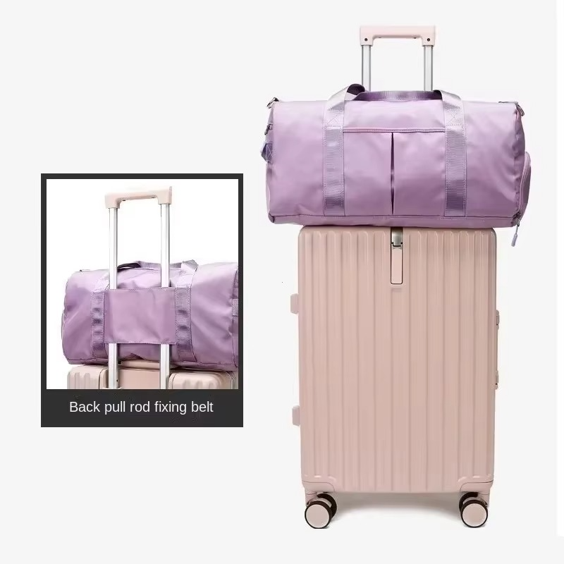Outdoor Waterproof Sports Gym Bag with Shoe Compartment and Travel Storage