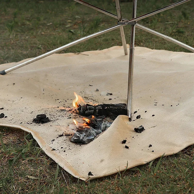 Ignisafe Fire Protection Mat | Heat Resistant & Foldable | For Grill & Fire Pit