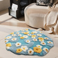 Moss Flower Tufted Round Rug