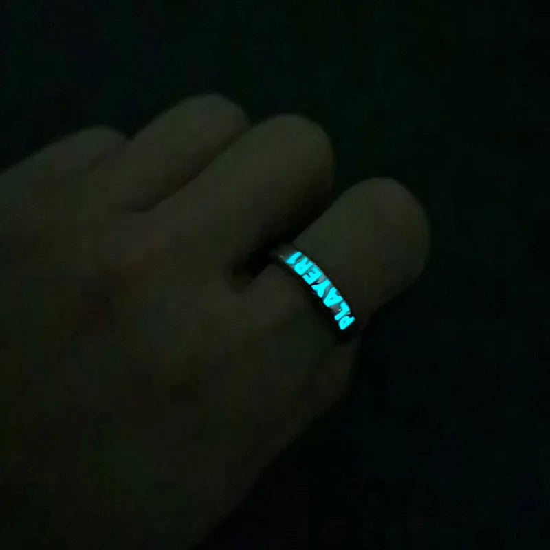 Eternal Love Luminous Heart Couple Gift Ring