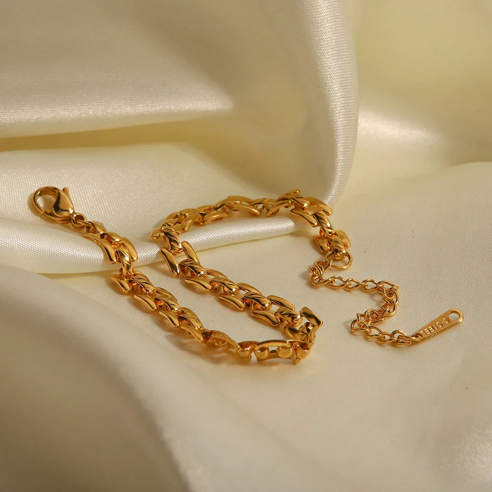 18k Thin Horology Inspired Bracelet