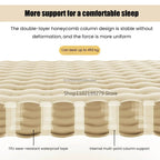 TrekBreeze Camping Sleeping Pad Self-Inflating | 12 cm Thick | With Foot Pump & Connectable | Ultralight & Waterproof
