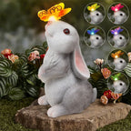 Butterfly and Flower Bunny Garden Light