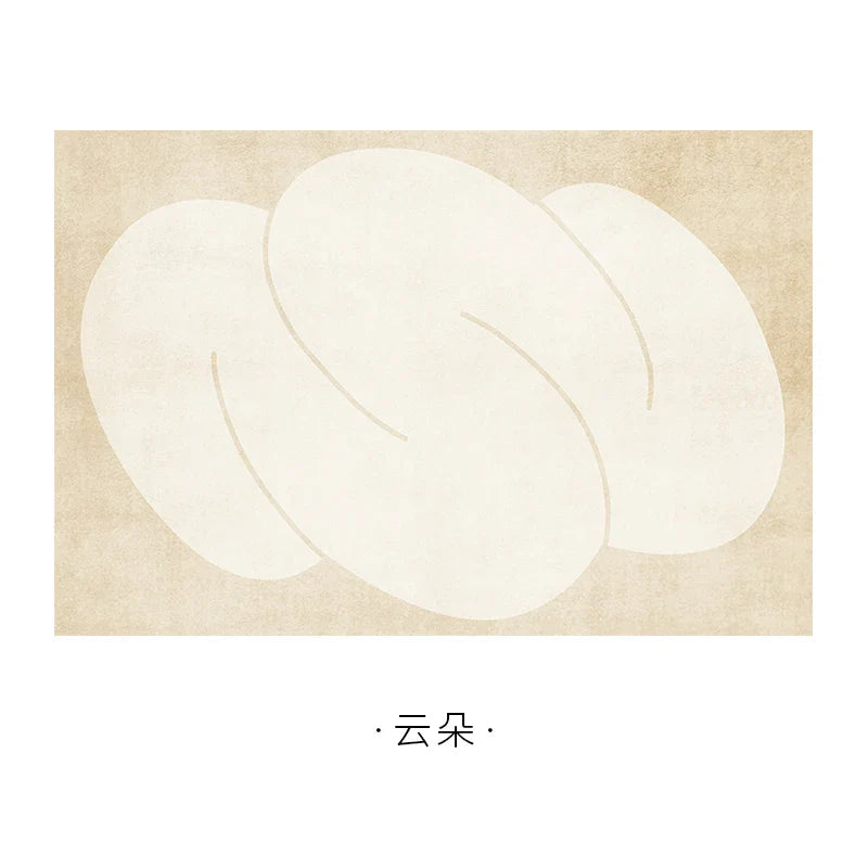 Plush Area Rug with Non-Slip Backing for Bedroom or Living Room
