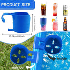 AquaGrip Drink Holder | Flexible & Stable | Clip-on Pool Shelf | For Cans & Gadgets