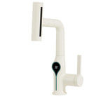Faucet with Waterfall Jet Temperature Display and Adjustable Sprayer