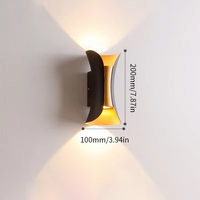 Modern Dual-Tone LED Wall Lamp – Waterproof & Minimalist for Indoors & Outdoors