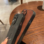 Luxury Deer Leather Apple iPhone Case | Magnetic Phone Case, Wireless Case, MagSafe, Wireless Charging, Protective Case, Cover for iPhone 15, 14, 13 Pro Max Plus