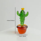 Plants with Pot Glass Ornament