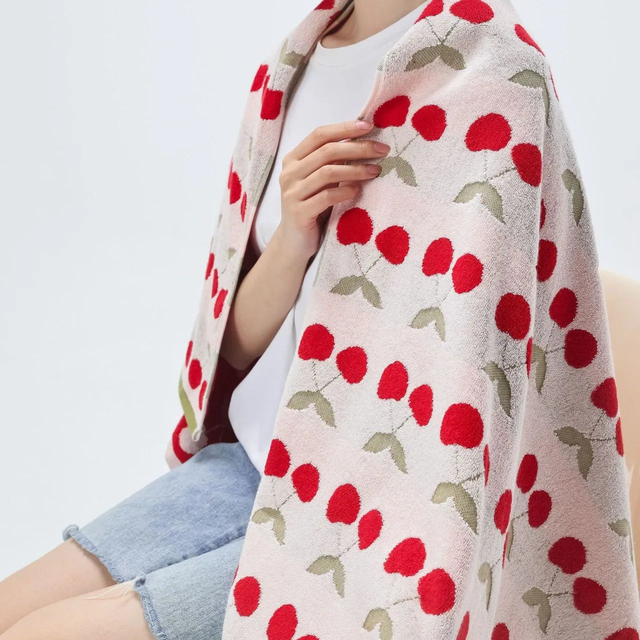 Cherry Cotton Towel