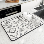 Draining Mat | Super absorbent, non-slip & unique design