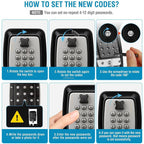 Waterproof Wall-Mounted Key Safe Box | Secure, Durable & Ideal for Outdoor Use