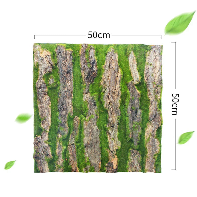 DIY Wall Decoration Green Plant Bark
