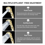 Rotatable handheld showerhead with 3 spray types