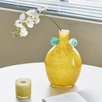Coloured Globe Handled Glass Jar Vase Collection