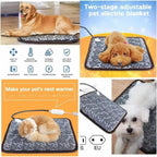 Heated Pet Mat PawTherm | Temperature Control & Timer | Waterproof & Safe | For Dogs & Cats