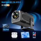 Compact 4K Android Mini Projector with WiFi & Bluetooth