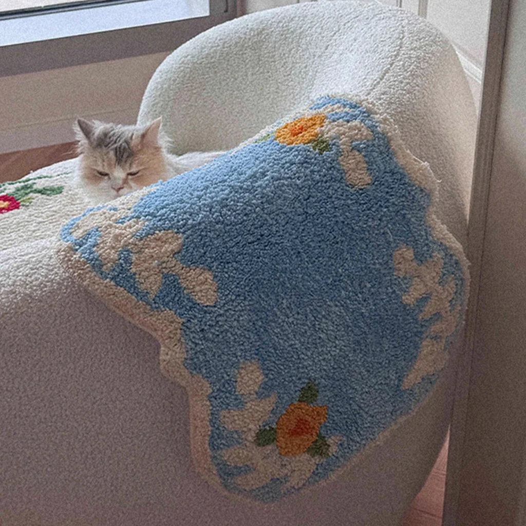 Floral Fluffy Bath Mat