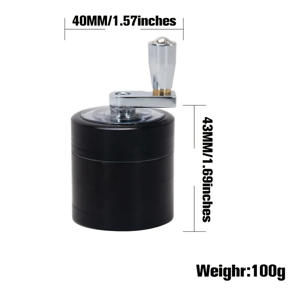 Nut and Hard Spice Mill - Hand tool for grinding nutmeg, ginger, rock salt, and peppercorns
