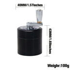 Nut and Hard Spice Mill - Hand tool for grinding nutmeg, ginger, rock salt, and peppercorns